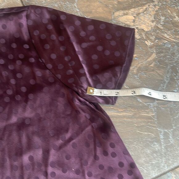 NWT Aritzia Wilfred 100% Silk Cypres Keyhole Back Top Purple Size XXS - Picture 14 of 15